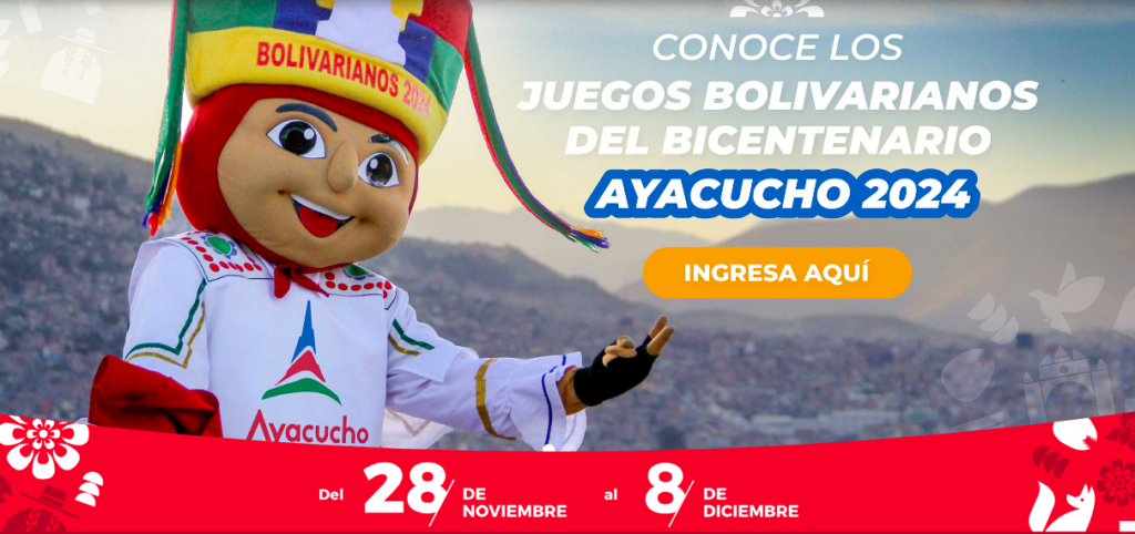 Foto sobre: EN AYACUCHO: LOS JUEGOS BOLIVARIANOS DESDE EL 28 DE NOVIEMBRE